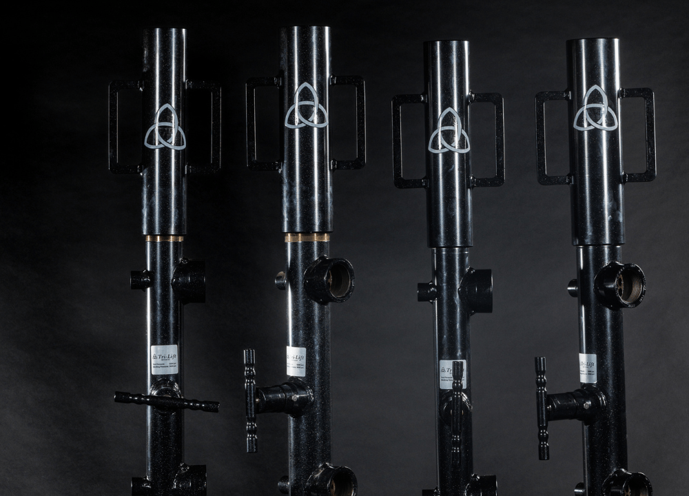 Various oil well lubricator sizes and materials for different well pressures